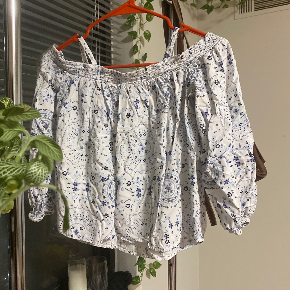 Off the shoulder crop top